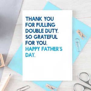 Fathers Day Card For Single Parent Happy Fathers Day Dad Single Dad Fathers Day Card Single Mum Solo Parent SEF0034A6 image 5