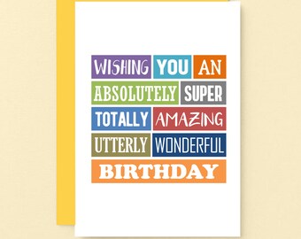 Fun Birthday Card For Friend | Birthday Greetings | Cute Birthday Cards For Kids | Boy Birthday Card | SE0001A6