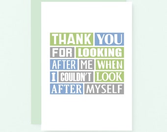 Thank You Card | Thank You For Looking After Me | Thank You Husband | Mental Health | Thank You Friend | Thanks For Your Help | SE0184A6