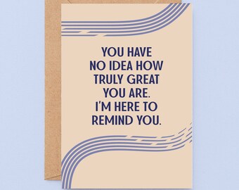 Encouragement Friendship Card | Thank You Card | You Are Amazing | I Appreciate You Card | Grateful For You | SE1106A6