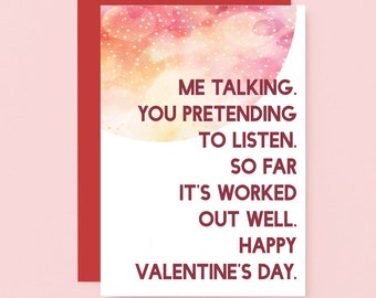 Funny Valentine Card For Husband | Funny Valentine Card For Wife | Funny Card For Partner | Valentines Card For Boyfriend | SEV0021A6