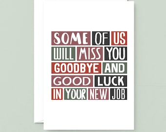 Funny New Job Card | Sarcastic Goodbye | Coworker Leaving | SE0317A5