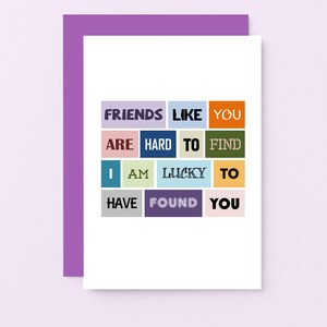 Carte d'amitié | Carte de voeux pour un ami | de remerciements | Carte Bon voyage | Juste parce que | Je pense à vous | SE0007A6