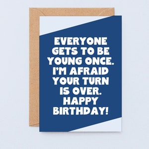 Carte d'anniversaire drôle pour un ami | Carte d'anniversaire effrontée pour lui | Carte d'anniversaire drôle pour cousin | Carte sarcastique pour elle | SE3064A6