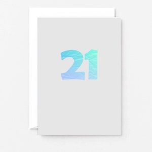 Happy 21st Birthday Card 21 Years Old Twenty First Birthday Card