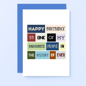 Geburtstagskarte Mann | Beste Freundin Bday Karte | Lieblingsmensch Geburtstagskarte | Geburtstagskarte für Freund | Karte Für Ihn | SE0053A6