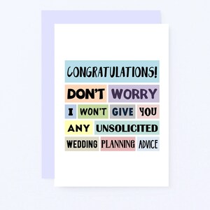 Funny Engagement Card | Congratulations On Your Engagement | Just Engaged | Getting Married | Newly Engaged | SE0155A6