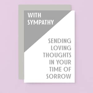 avec carte de sympathie | de condoléances | Désolé pour la perte d'un être cher | carte de vœux pour le deuil | Souvenir | En mémoire | SE3010A6
