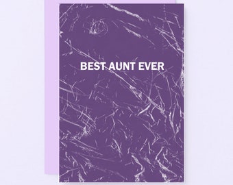 Best Aunt Birthday Card, Auntie Card,  Thank You Aunt, Birthday Card For Aunty | SE3058A6