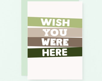 Wish You Were Here Card, Miss You Card, Long Distance Relationship Card | SE0506A6