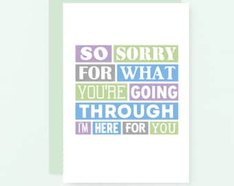 Thinking Of You Card | Sympathy Card | Empathy | Breakup Card | Divorce | Sickness | Cancer | Encouragement | SE0186A6