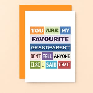 Carte d'anniversaire drôle pour grand-mère | Grand-père | carte d'anniversaire de grand-mère | Carte drôle de fête des pères pour grand-père | SE0119A6
