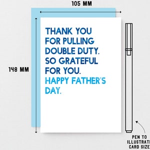 Fathers Day Card For Single Parent Happy Fathers Day Dad Single Dad Fathers Day Card Single Mum Solo Parent SEF0034A6 Light Blue