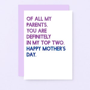 Funny Mother's Day Cards | Joke Mothers Day Card From Son Happy Mother's Day Mum Funny Card From Daughter | Mothering Sunday | SEM0031A6
