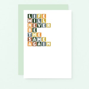 Carte de naissance, nouveaux parents, carte de naissance, carte de félicitations, joyeux fiançailles, carte d'anniversaire de mariage, nouveau chapitre | SE0332A6