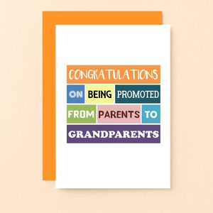 Félicitations pour le premier petit-enfant | Nouvelle carte Grandbaby | Nouvelle carte grands-parents | Nouvelle carte petit-enfant | SE0122A6