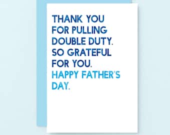 Fathers Day Card For Single Parent | Happy Fathers Day Dad | Single Dad Fathers Day Card | Single Mum | Solo Parent | SEF0034A6