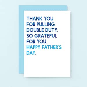 Fathers Day Card For Single Parent | Happy Fathers Day Dad | Single Dad Fathers Day Card | Single Mum | Solo Parent | SEF0034A6