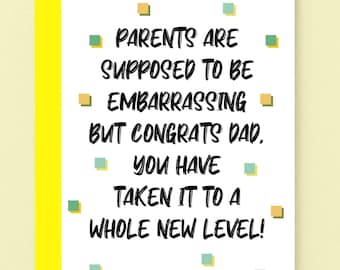 Hilarious Card For Dad | Funny Birthday Card For Dad | Cheeky Dad Card | Father's Day | SE1407A6