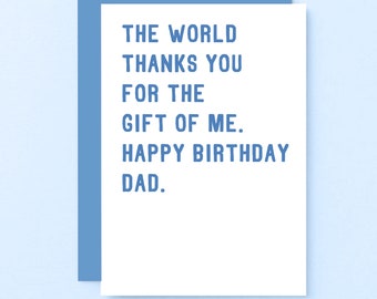 Funny Dad Birthday Card | Funny Birthday Card For Dad | Cheeky Dad Card | SE2022A6