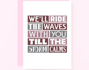 Thinking Of You Card | Supportive Friendship Card | Empathy Card | Here For You Card | Breakup | Sickness | Sympathy | SE0341A6
