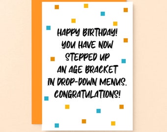 Unique Funny Birthday Card For Him | Cheeky Birthday Cards For Her | Age Milestones | SE1401A6