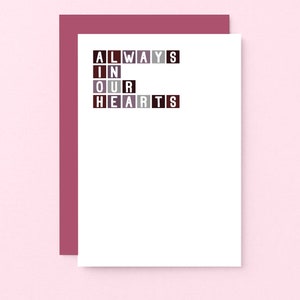 de condoléances | Désolé pour la perte d'un être cher | avec carte de sympathie | carte de vœux pour le deuil | Souvenir | En mémoire | SE0284A6