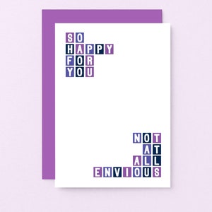 Carte de félicitations drôle | Fiançailles Félicitations | Mariage | Nouvelle carte de travail drôle | Carte de promotion d'emploi | Promotion collègue | SE0323A6