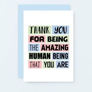 Thank You Card For Being Amazing | Thanks Card For Husband | Friendship Card | Just Because Card For Wife | SE0206A6