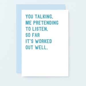 Funny Anniversary Card For Wife | Funny Birthday Card For Husband | Funny Love Card For Partner | Valentine Card For Girlfriend | SE2074A6