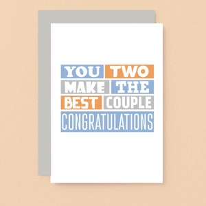 Carte de félicitations pour mariage, Carte de mariage pour couple, Carte de fiançailles, Carte de joyeux mariage, Anniversaire spécial | SE0272A6