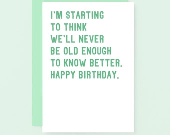 Funny Sarcastic Birthday Card For Friend | SE2013A6