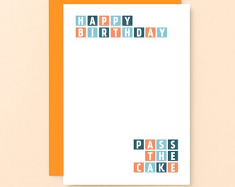 Carte d'anniversaire pour un ami | de gâteau d'anniversaire | c'est l'heure de manger un gâteau | Ami mignon de carte d'anniversaire | SE0288A6