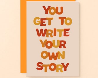 Motivational Card, Positive Encouragement, Friendship Card For Her, Good Luck Card, Just Because Card | SE0603A6