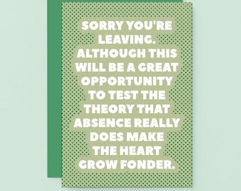 New Job Card | Goodbye Colleague Leaving | Coworker Good Luck | Funny Leaving Job Card | Moving Abroad | SE2708A6