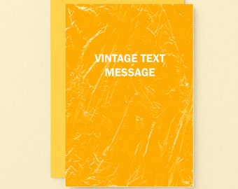 Birthday Card, Everyday Cards, Vintage Text Message Card For Friend, I Miss You Card, Congratulations, New Home Card | SE3060A6