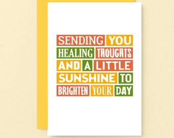 Get Well Soon Card | Thinking Of You Card | Sympathy Card | Get Well Card | Illness | Empathy Card | SE0075A6