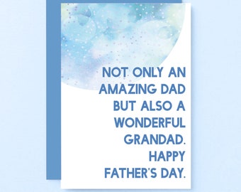 Grandad Father's Day Card | Grandfather Fathers Day Card | First Time Grandpa | Grandad Card | SEF0025A6