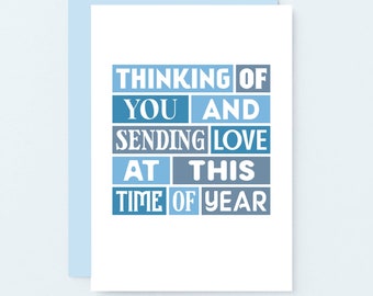 Thinking Of You At This Time Of Year | In My Thoughts | Memorial Anniversary Of Loss Card | Remembrance Card | SE0209A6