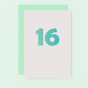 Karte sechzehnter Geburtstag, Karte 16 Jahre alt, Karte sechzehnter Geburtstag, Karte 16 Jahre zusammen | SE4061A6