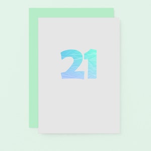 Carte Joyeux 21e anniversaire, 21 ans, carte de 21e anniversaire, 21e anniversaire, 21 ans ensemble | SE4051A6