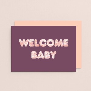 Carte de bienvenue de bébé, carte de félicitations pour l'arrivée de bébé, carte de félicitations aux nouveaux parents, carte de voeux pour nouveau-né | SE5106A6