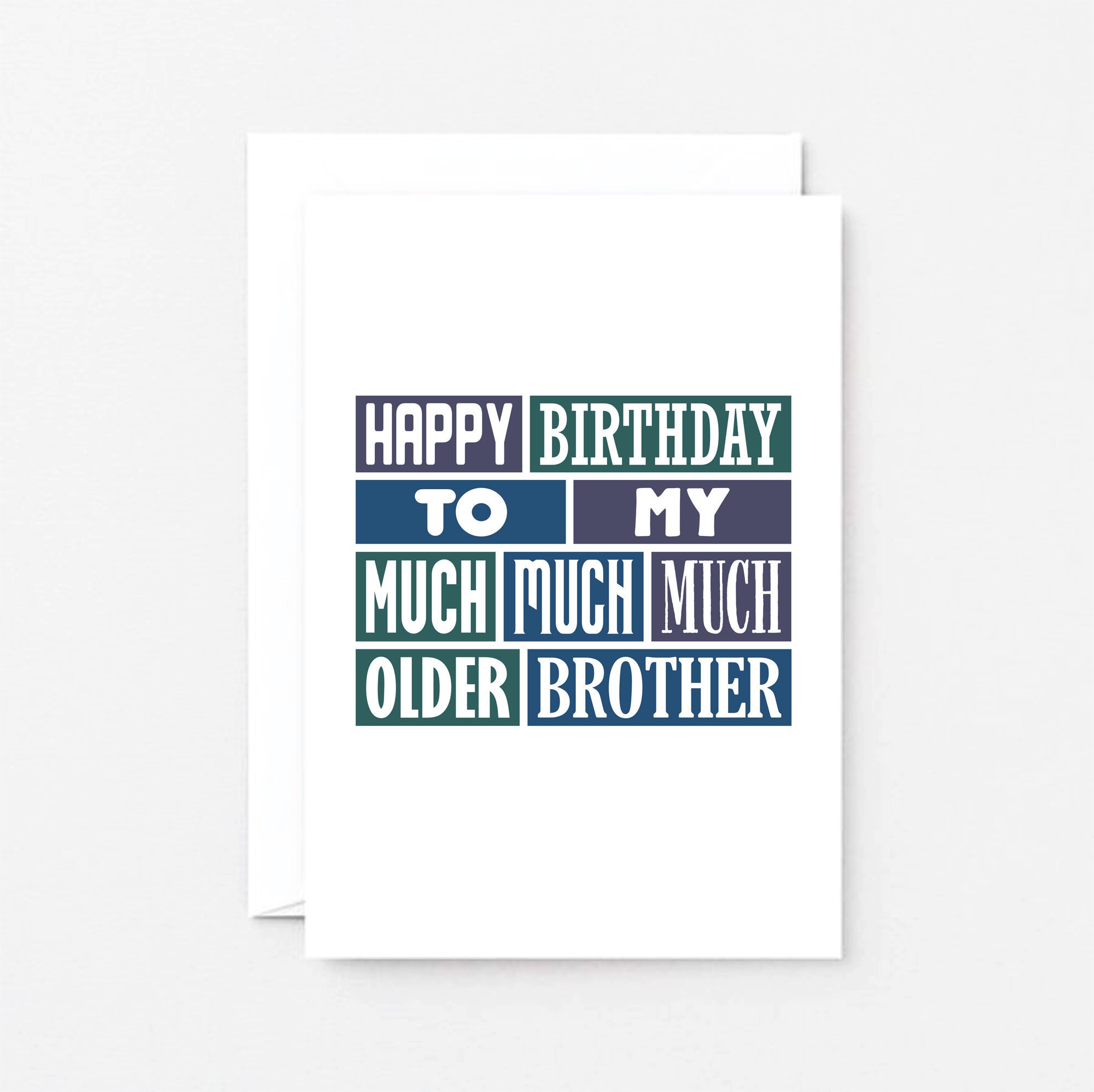 Funny Birthday Card for Brother Older Brother Birthday Card picture