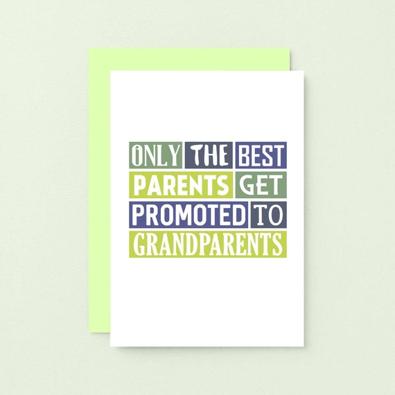 Congratulazioni Nonni Carta Annuncio Gravidanza Nuova Etsy