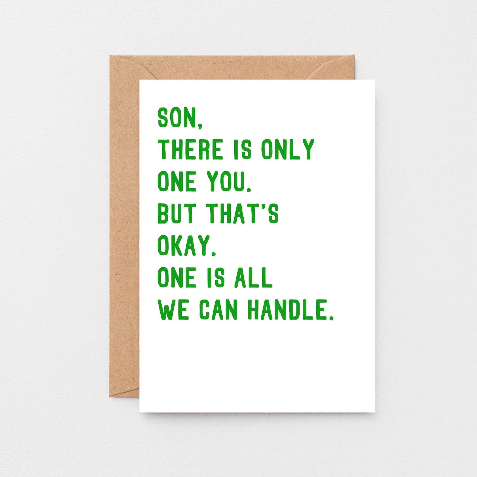 Funny Birthday Card for Son Funny Card for Son From Parents | Etsy