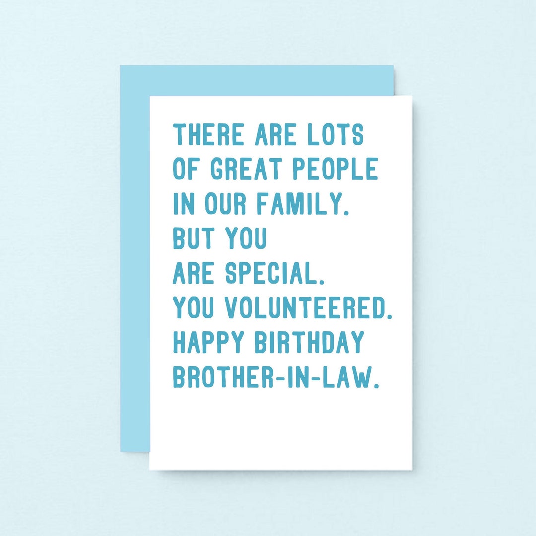 Funny Birthday Card For Brother in law Sister s Husband Brother In funny-birthday-card-for-brother-in-law-sister-s-husband-brother-in