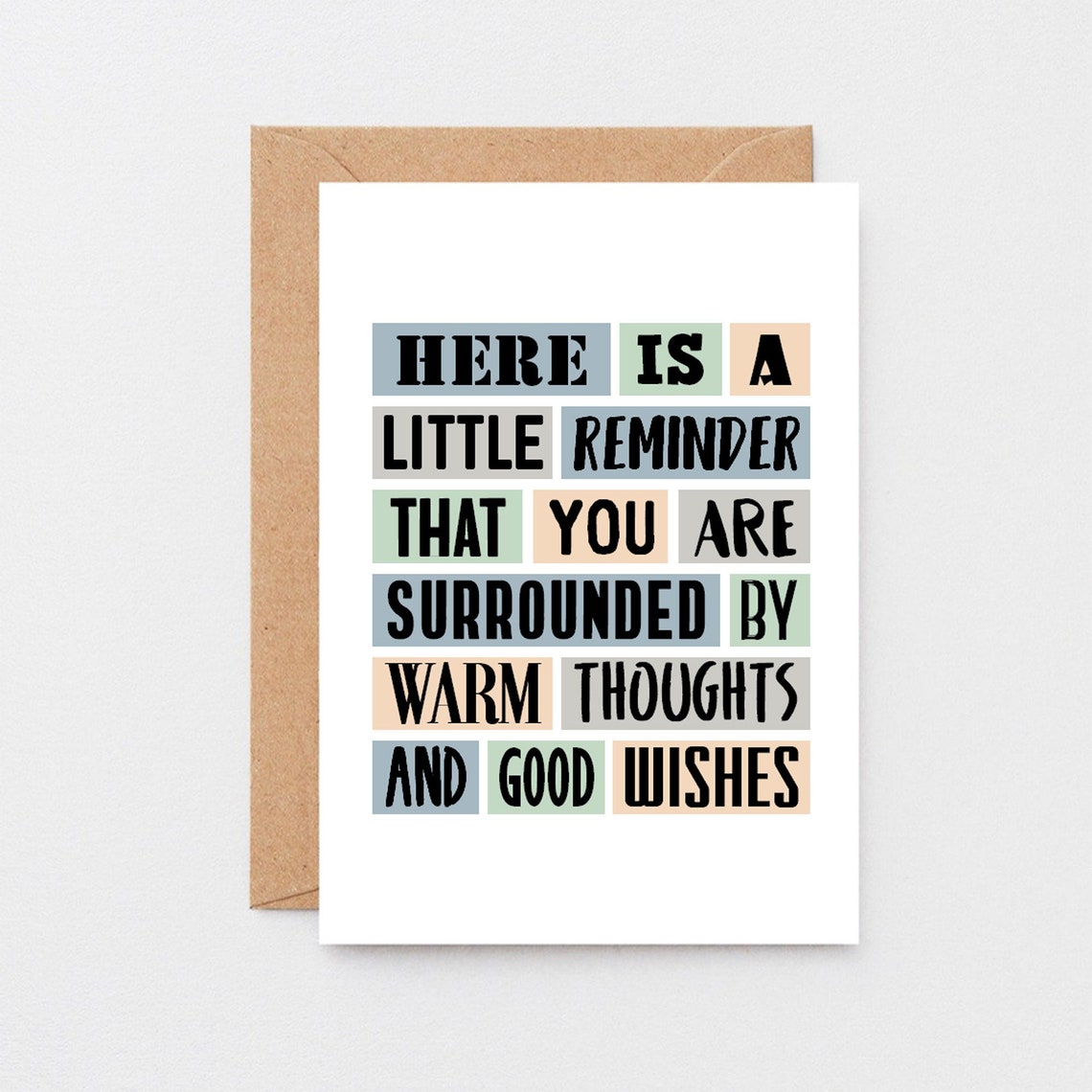 Get Well Card Thinking of You Card Sending Love Card | Etsy