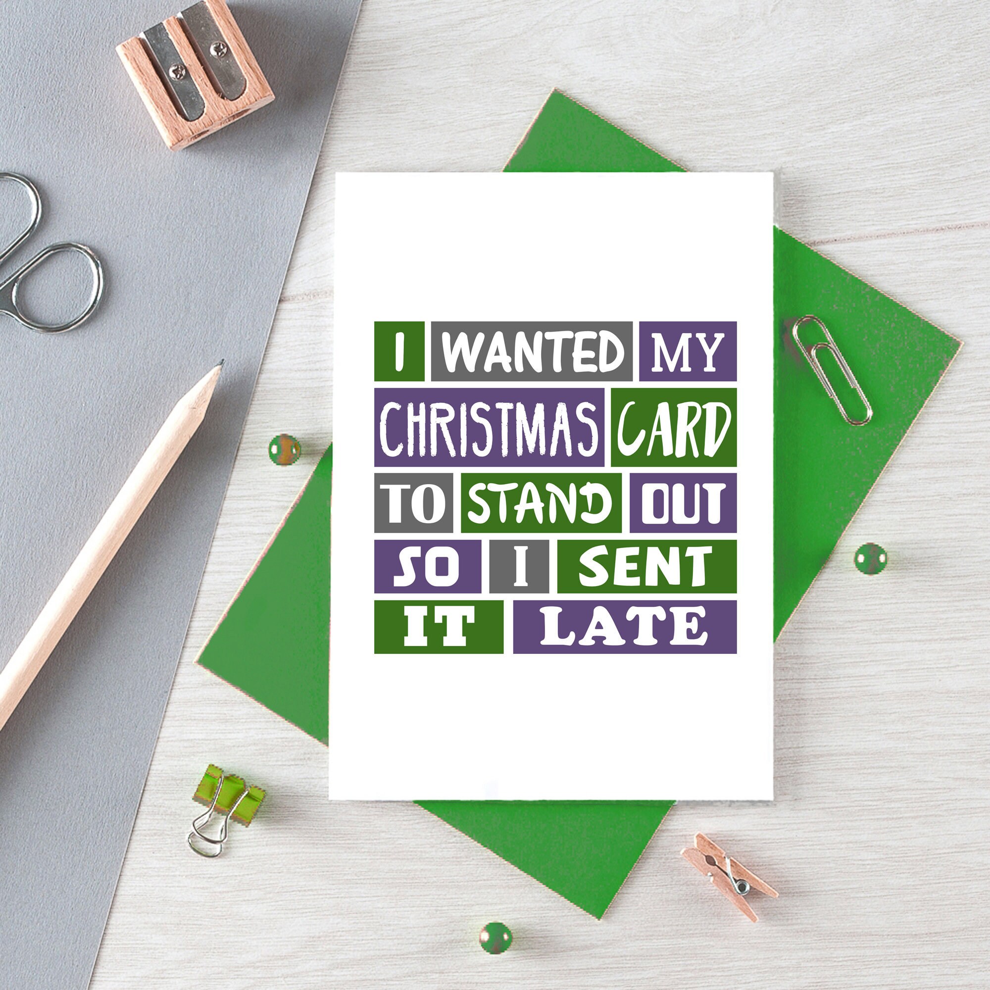 Funny Late Christmas Card Belated Christmas Sorry It's Etsy
