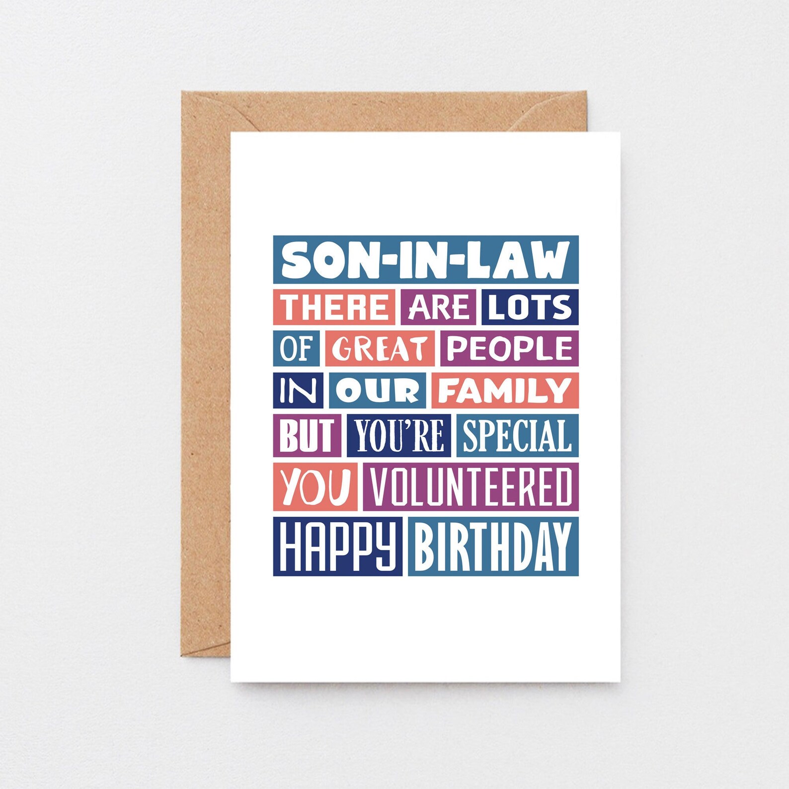 Funny Birthday Card for Son-in-law | Funny Card | Son in Law Birthday