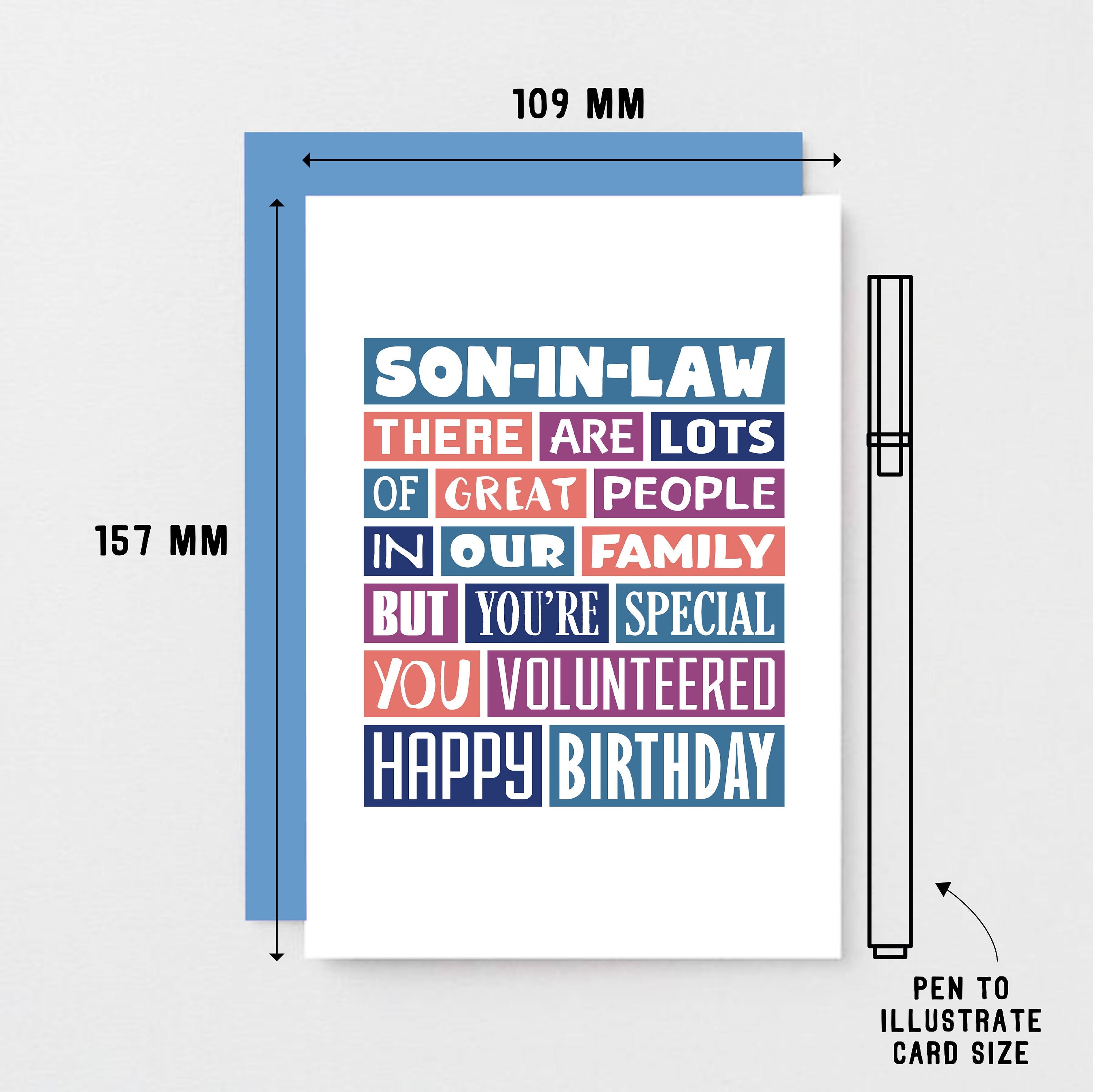 Funny Birthday Card for Son-in-law | Funny Card | Son in Law Birthday ...